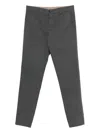 White Sand Button Fly-fastening Trousers In Green