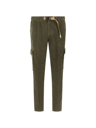 White Sand Cargo Pants In Green
