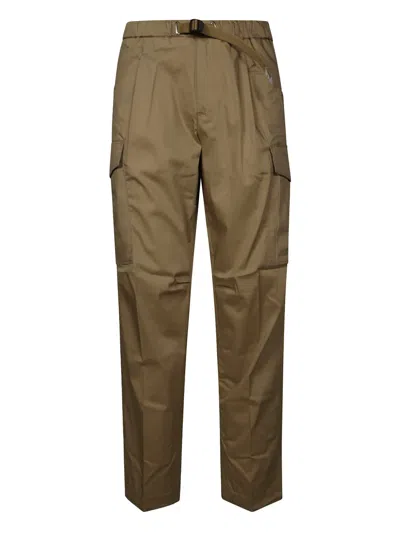 White Sand Cargo Tapered Trousers In Brown