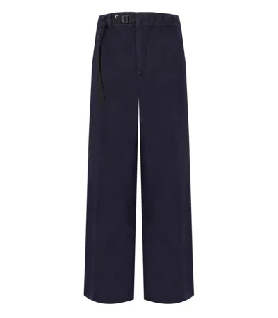 WHITE SAND CAROL BLUE RIBBED TROUSERS
