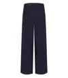 WHITE SAND CAROL BLUE RIBBED TROUSERS