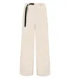 White Sand Carol Cream Ribbed Trousers