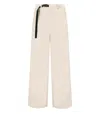White Sand Carol Cream Ribbed Trousers In Neutrals