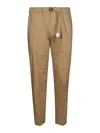 White Sand Casual Trousers In Beige
