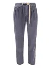 White Sand Long Classic Trousers Clothing In Gray