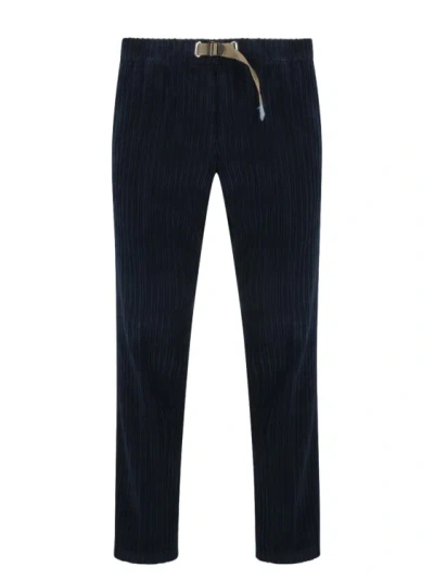 White Sand Corduroy Trousers In Blue