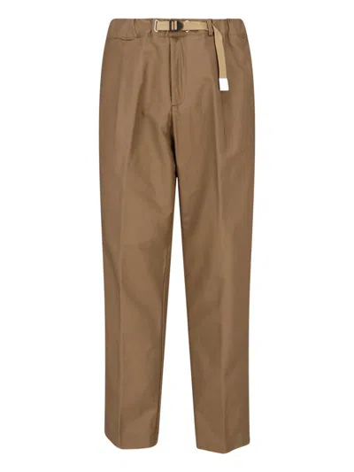 White Sand Corduroy Trousers In Brown