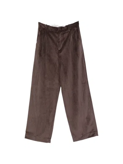 White Sand Corduroy Wide-leg Trousers In Multi