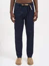 White Sand Pocket Elasticated Trousers In Blue