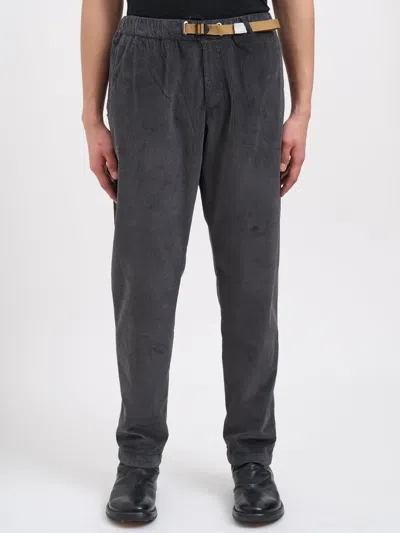 White Sand Cotton And Lyocell Trousers In Black