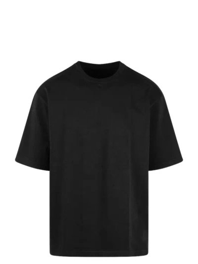 White Sand Cotton Jersey T-shirt In Black