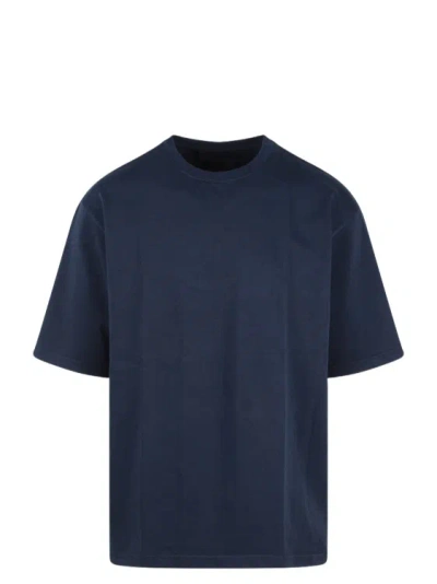 White Sand Cotton Jersey T-shirt In Blue