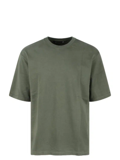 White Sand Cotton Jersey T-shirt In Green