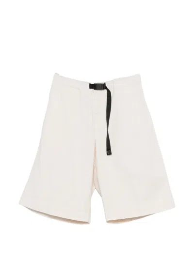 White Sand Cotton Shorts In White