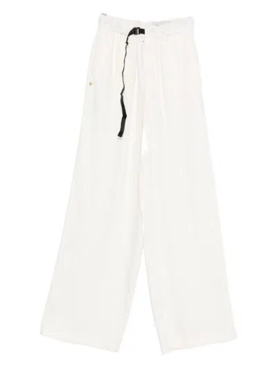 WHITE SAND CREAM WIDE-LEG TROUSER