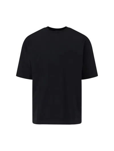 White Sand Crew-neck T-shirt In Black
