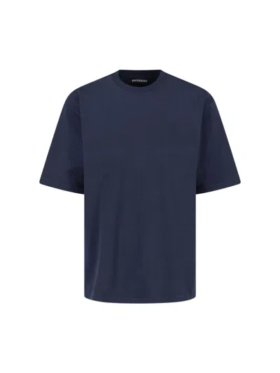 White Sand Crew-neck T-shirt In Blue