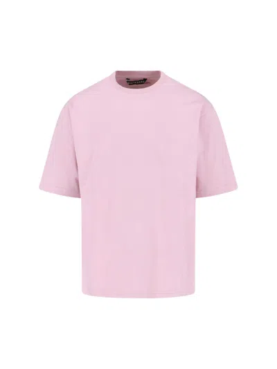 White Sand Crew-neck T-shirt In Pink