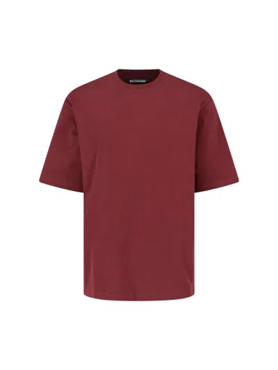 White Sand Crew-neck T-shirt In Red