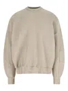 White Sand Crewneck Sweatshirt In Yellow