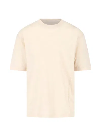 White Sand Crew-neck T-shirt In Neutral