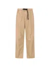 White Sand Drawstring Trousers In Neutral