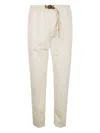 White Sand Drawstring Trousers In White