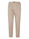 White Sand Elasticated-waist Trousers