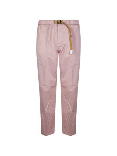White Sand Elasticated-waist Trousers In Pink