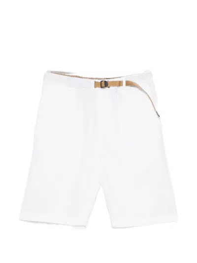 White Sand Elasticated-waistband Shorts In White
