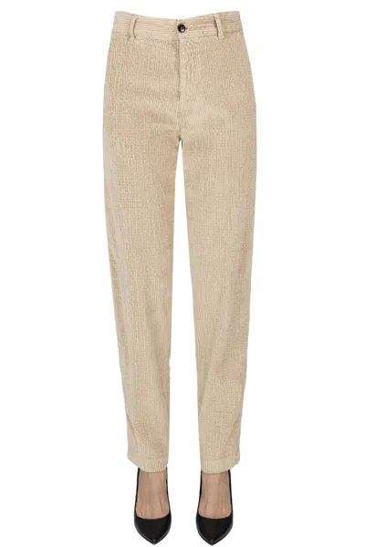 White Sand Emily Trousers In Beige
