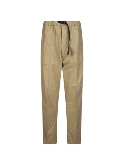 White Sand Fatic Ripstop Cotton Trousers In Brown