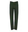 White Sand Isabel Green Jeans In Green