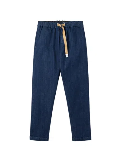 White Sand Greg Belted Jeans In Blau