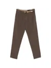 White Sand Greg Trousers In Brown