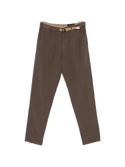 White Sand Greg Trousers In Brown
