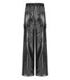 White Sand Grey Metal Kargo Pants In Grey
