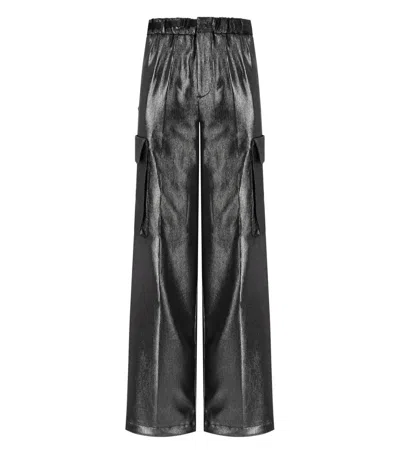 White Sand Grey Metal Kargo Trousers