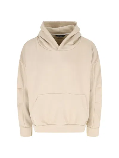 White Sand Hoodie With Charm In Beige