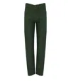 White Sand Isabel Green Jeans In Green