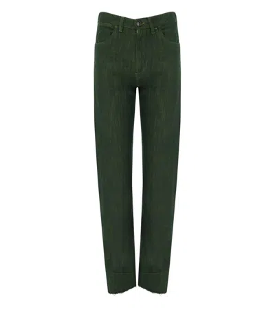White Sand Isabel Green Jeans