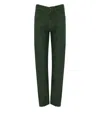 White Sand Isabel Green Jeans In Green