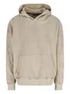 White Sand Kangaroo-pocket Sweatshirt In Neutral