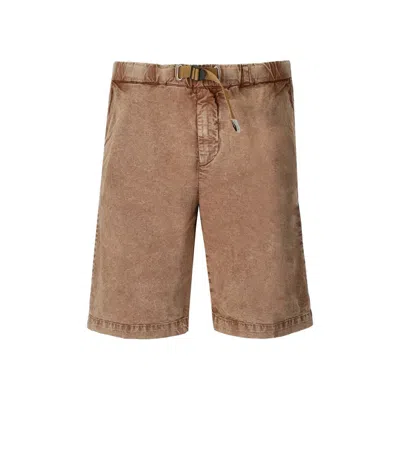 White Sand Kevin Heritage Beige Bermuda Shorts In Brown