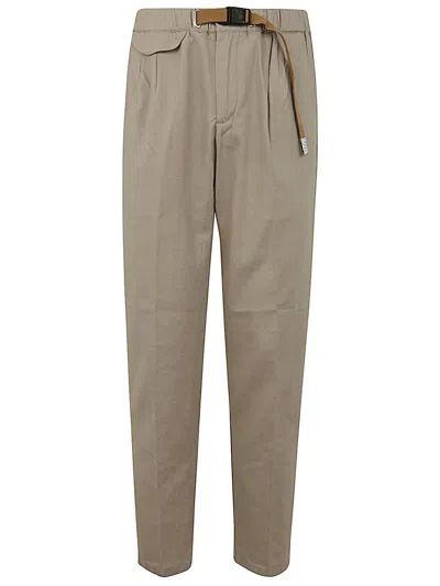 White Sand Linene Trousers Clothing In Brown