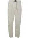 WHITE SAND LINENE trousers,24SU12.609