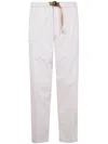White Sand Long Classic Trousers In White