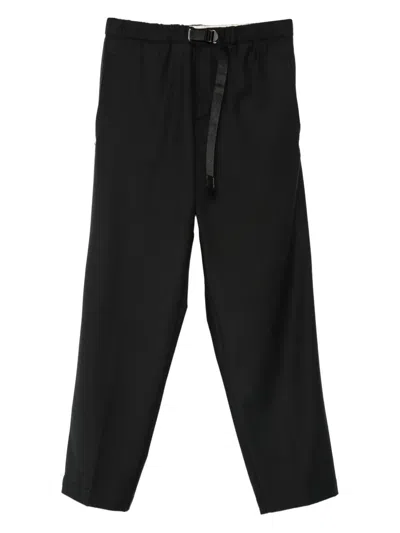 White Sand Long Classic Trousers In Black