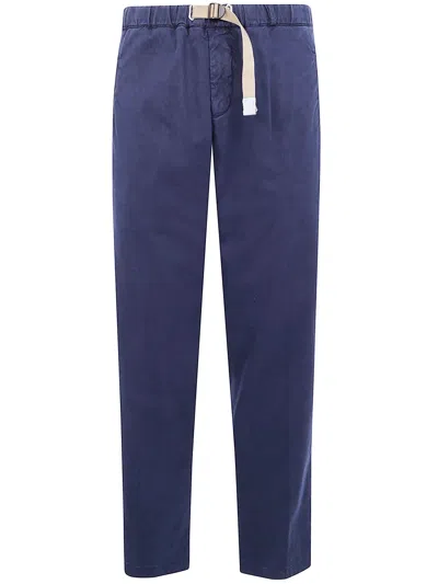 White Sand Long Classic Trousers In Blue