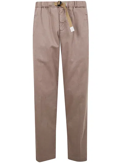 White Sand Long Classic Trousers Clothing In Brown